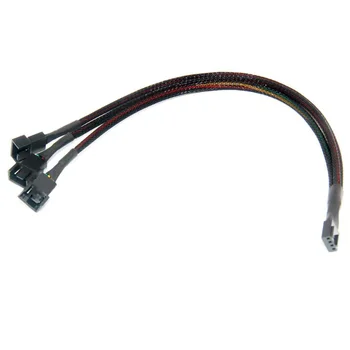 

Mainboard CPU 4 Pin Fan Extention Cable PWM 1 to 3 Ways 4P Adapter Cable Computer PC Chassis Case Power Fan Splitter Multiplier