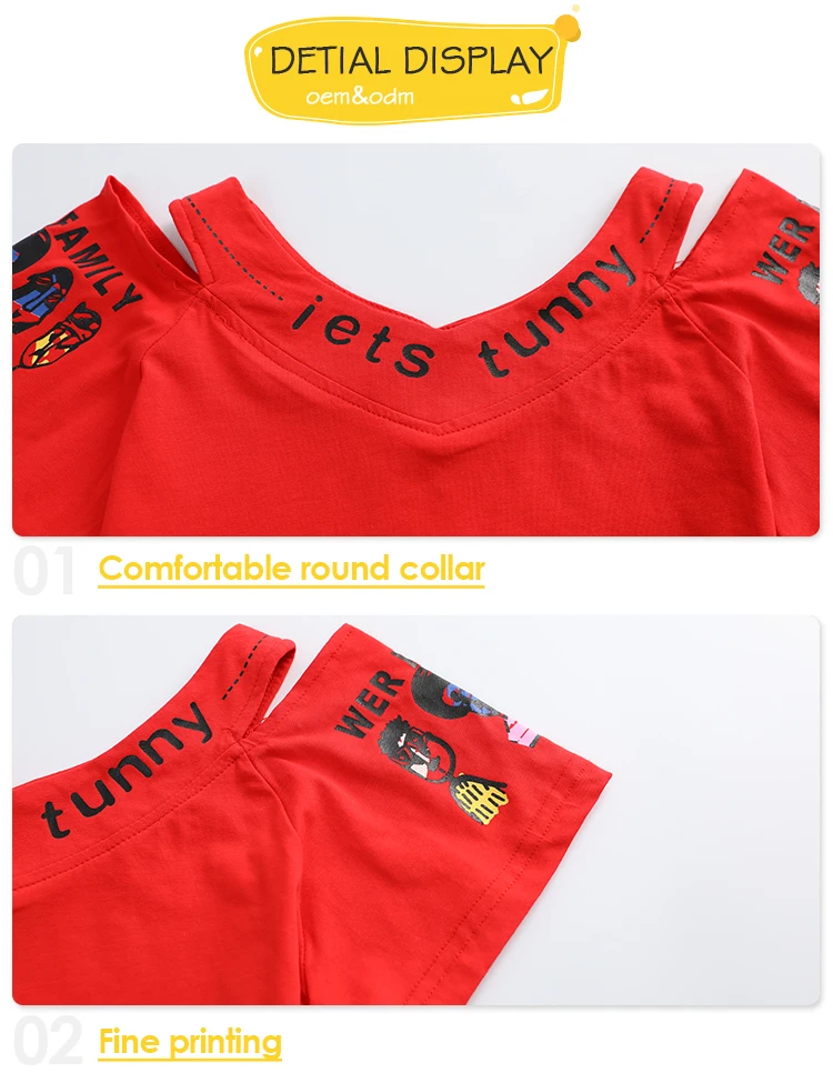 Summer New T-Shirt Clothing Set Short Skirt Girls Summer Clothing Two Piece Skirt Set