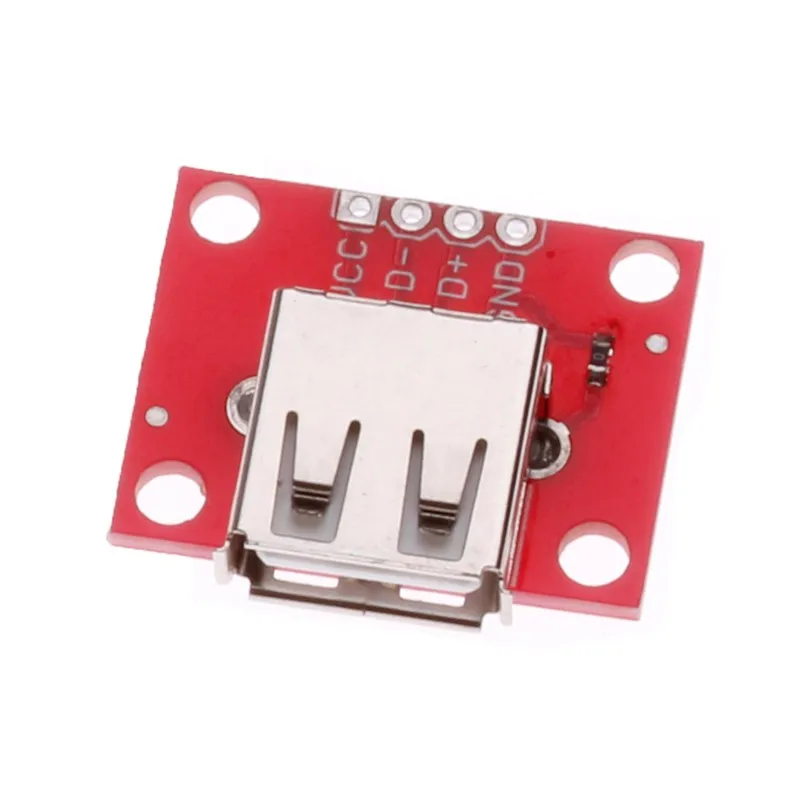 USB Женский силовой модуль usb тип A Женский коммутационный преобразователь макетная плата