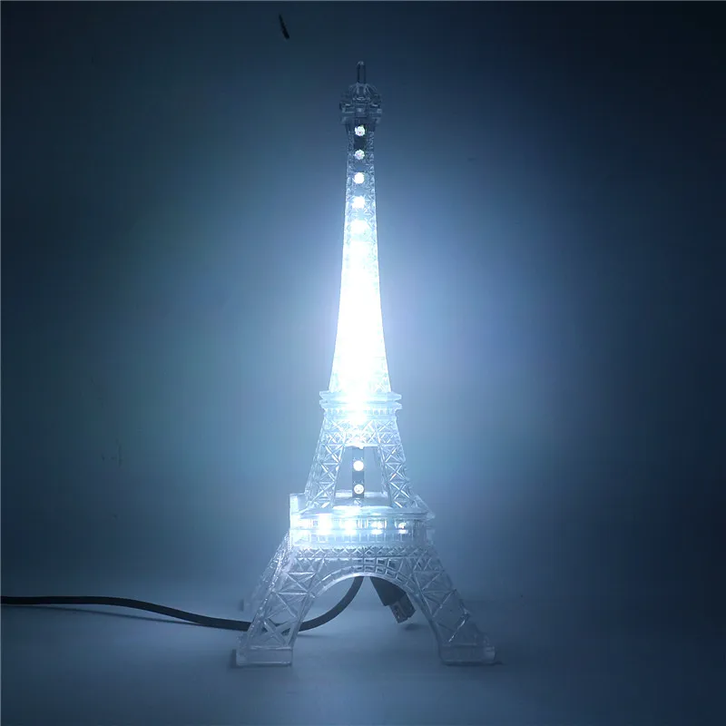 USB 5V 에펠 타워 야간 조명, WS2812B, 48 LED, 개별 주소 지정 가능 스마트 SK6812, 다채로운 LED 칩 장식 램프 조명
