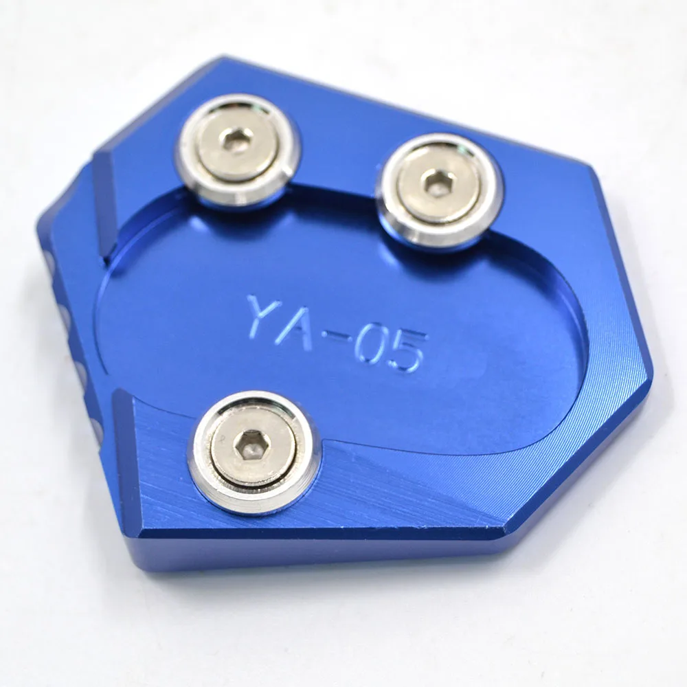 Blue Kickstand JAER для Yamaha MT09 FZ09 MT 09 FZ 09 аксессуары для мотоциклов CNC боковые подставки подставка удлинитель пластина - Цвет: Blue Kickstand