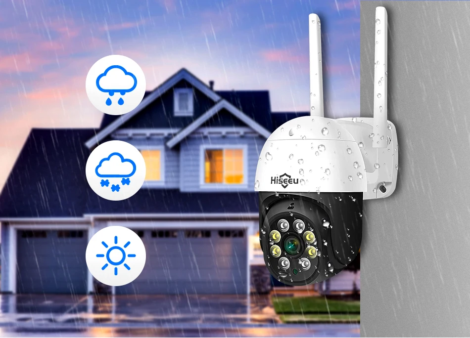 Hiseeu PTZ WIFI IP Dome 3MP Camera 2MP 1080P Outdoor Waterproof Security Speed Camera SD Card Wireless IP Camera App View Hiseeu PTZ WIFI IP Dome 3MP Camera 2MP 1080P Outdoor Waterproof Security Speed Camera SD Card Wireless IP Camera App View
