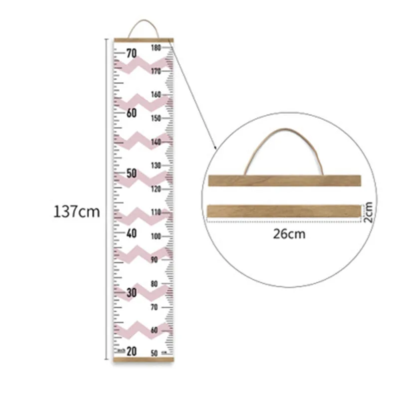 Деревянные настенные подвесные Детские линейка роста Stadiometer Съемная Высота наклейки на стену детская комната Таблица роста домашний декор - Цвет: HR007