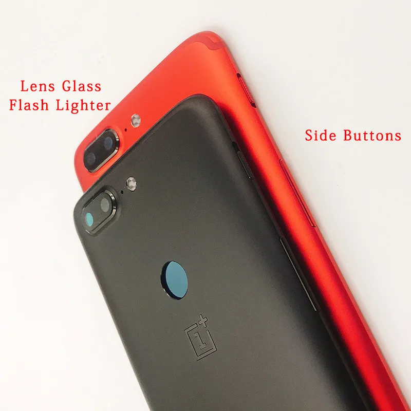 

A5010 100% Original Oneplus 5T Back Battery Cover Case Housing+SIM Card Tray+Power Side Buttons Rear Door Replanement with logo