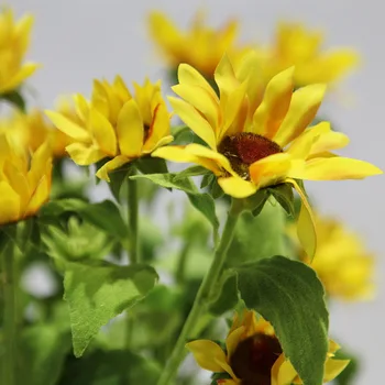 

Imitation Flowers Sunflower Sunflower Wedding Home Flower Shop Small Bundled Flower Artificial Flower Imitation Flowers Beam