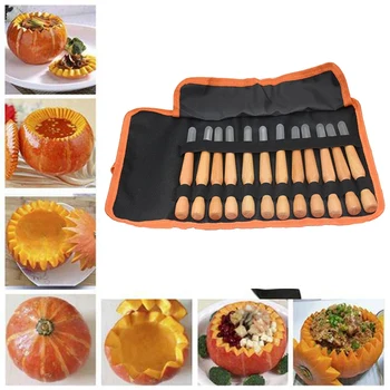 

New Industrial Grade Woodworking Carving Wood Chisel Set Wooden Handle 12 Pieces Hardwood Handle High Carbon Steel Set