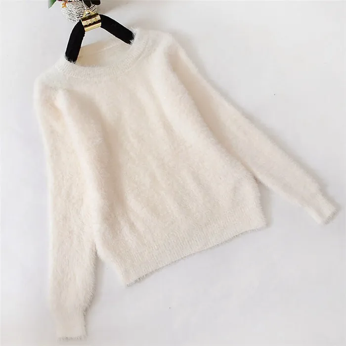 white 1 Gplus Женская трикотажная куртка, свитер, джемпер, розовый кашемировый свитер с рукавом три четверти, женский свитер, дамские кашемировые свитера - Цвет: white 1