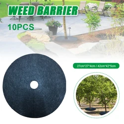 10pcs Tree Protection Weed Mats Ecological Control Cloth Mulch Ring Round Weed Barrier Plant Cover for Indoor Outdoor Gardens 10pcs Tree Protection Weed Mats Ecological Control Cloth Mulch Ring Round Weed Barrier Plant Cover for Indoor Outdoor Gardens