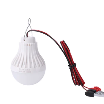 

DC 12V 5W 9.5cm Milk White E27 LED Bulbs Night Light Home Camping Hunting Light Lamp Outdoor Indoor Emergency Light Cool White