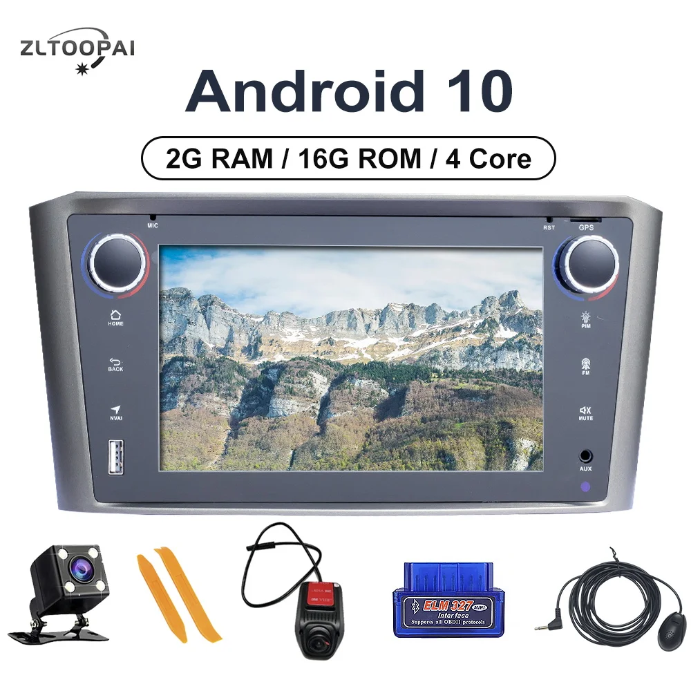 ZLTOOPAI Android 10 0 автомобильное радио для Toyota Avensis T25 2002 2008 автомобильный