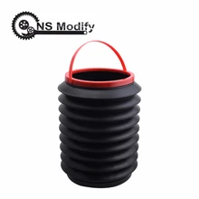 NS изменить автомобиль мусорное ведро автомобиль круглый ящик для хранения портативное ведро многофункциональный выдвижной складной ведро для хранения Универсальный