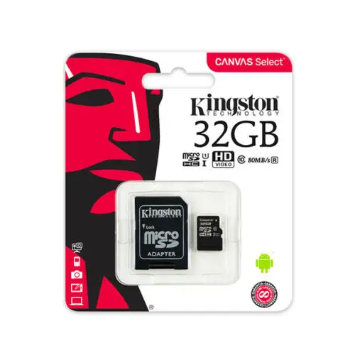 Kingston 80 МБ/с./с 32 ГБ 16 8Go Micro SD SDHC SDXC карта памяти класс 10 TF для смартфонов Android Bluetooth