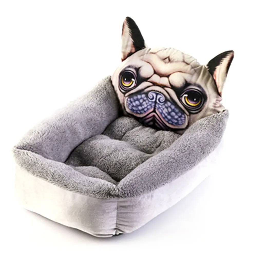 Pet Dog Nest Soft Comfortable Cartoon Printed Warm Cats House Sleeping Bag Mat Pet Supplies SLC88