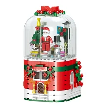 Boîte à musique rotative bonhomme de neige de noël pour enfants, jouets cadeaux de noël, nouvelle collection 2021