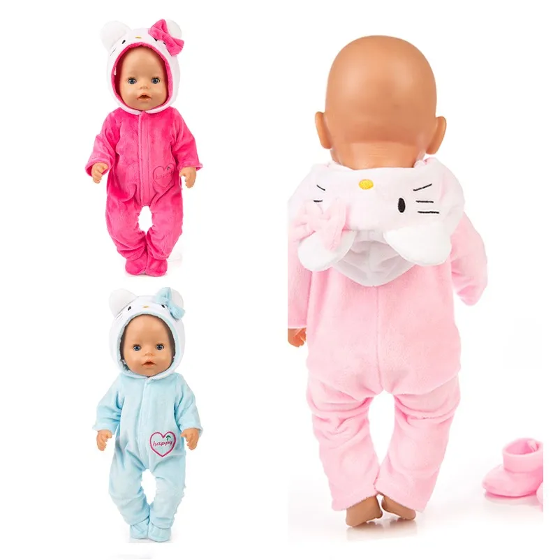 

Fit 18 inch 43cm Doll Clothes Born New Baby Doll Red Blue Pink Unicorn Mermaid Clothes accessories For Baby Birthday Gift