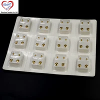 12Pairs Surgical Steel Gold&Silver Color Ear Studs Cartilage Helix Lobe Conch Piercing Earrings Fashion Piercing Body Jewelry 2