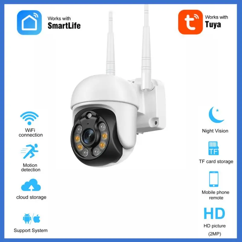 IP-Камера уличная Беспроводная с Wi-Fi 1080P PTD/Tuya 2 МП | Безопасность и защита