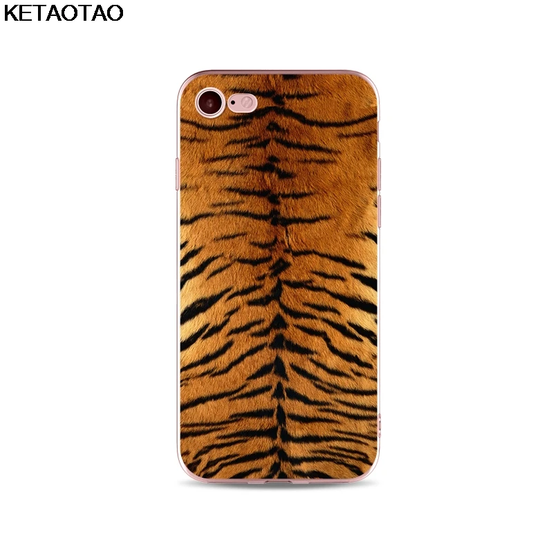 Слоновая кость KETAOTAO роскошный леопардовый чехол для телефона s для iPhone 4S 5C 5S 6 6S 7 8 Plus XR XS Max чехол кристально чистый мягкий TPU чехол s - Цвет: Слоновая кость