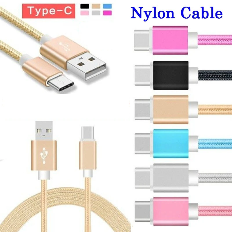 Плетеный зарядный кабель USB Type C для Samsung S10 S20 A50 A70 A90 A51 A71 A81 A91 | Мобильные телефоны и