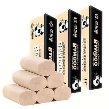 

14 Rolls Soft Toilet Paper Household Rollss Paper Bamboo Pulp Toilet Paper 4 Layers Thicken Soft Toilet Paper Bulk Toilet Paper