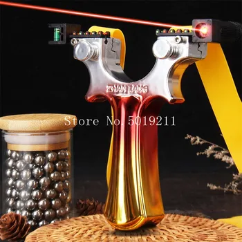 

Hunting Slingshot Resin Catapult + Colorful Handle Use Flat Rubber Band Slingshots Outdoor Shooting 2019 New