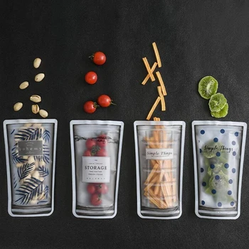 

4PCS / 8PCS / 12PCS Snack Storage Bag Household Portable Moisture-proof Biscuit Candy Fruit Sealed Storage Travel Food Assortmen