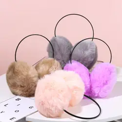 Cute Ear Warmer Cold Proof Ear Protection Plush Earmuffs Warm Earmuffs Ear Bag Faux Rabbit Fur