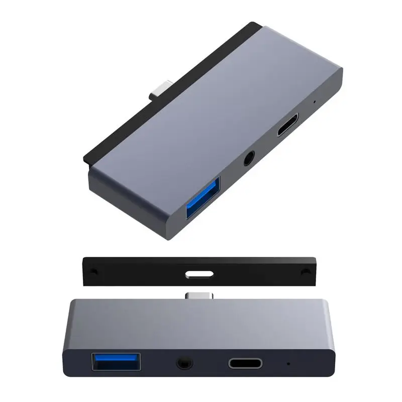USB C концентратор для USB-C PD/Data HDMI 4K концентратор 3,0 Jack 3,5 мм наушники для iPad Pro Macbook Pro/Air type C адаптер Thunderbolt 3