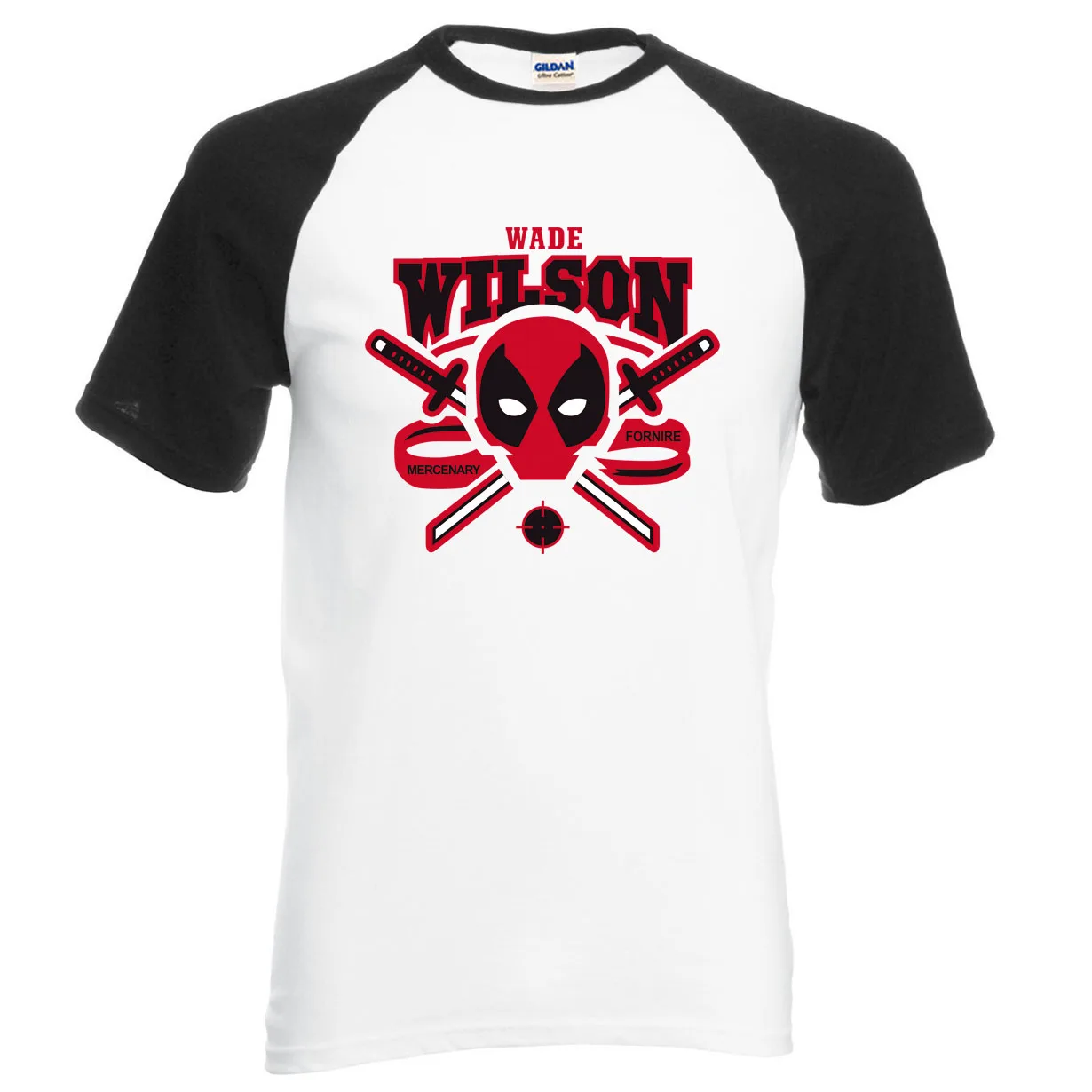 

Deadpool Men T Shirts 2020 Summer 100% Cotton Raglan Men T Shirt Loose Fit Male T-Shirts Cartoon Top Tees Fashion Brand-Clothing