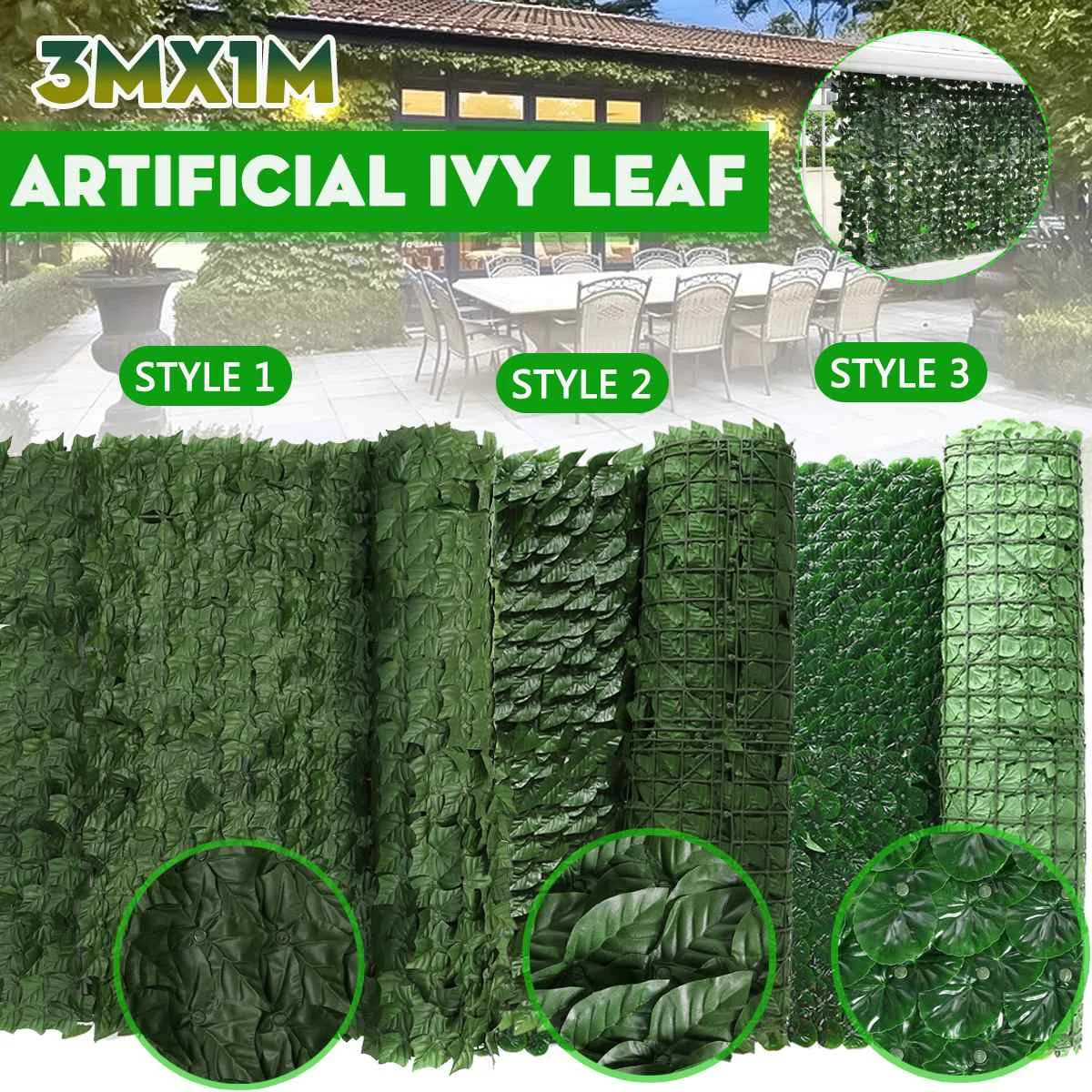 

Artificial Leaf Privacy Fence Roll Wall Landscaping Fence Privacy Fence Screen Outdoor Garden Backyard Balcony Fence Privacy