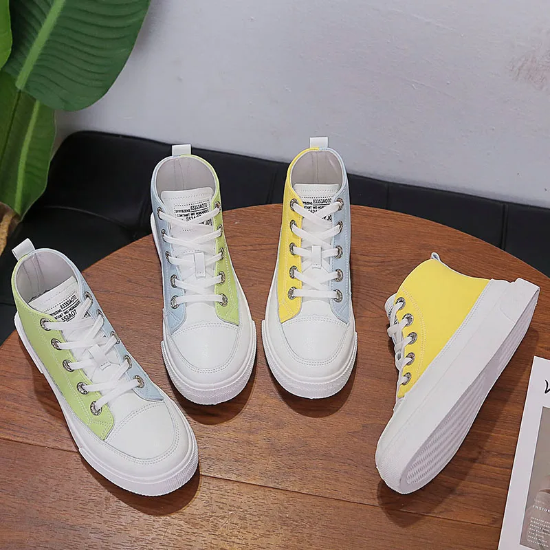 

2020 Spring Fashion Canvas Shoes Sneakers Casual Female New Women's Platform Sneaker Common Projects Zapatillas Mujer W31-59