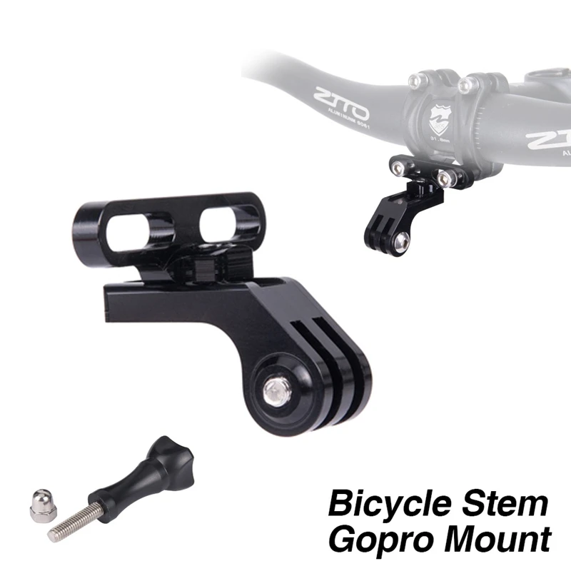 

MTB Road Bike Bicycle Gopro Mount Bike Handlebar Stem Extension Holder GPS Go pro Camera Flashlight Holder Stem Adapter