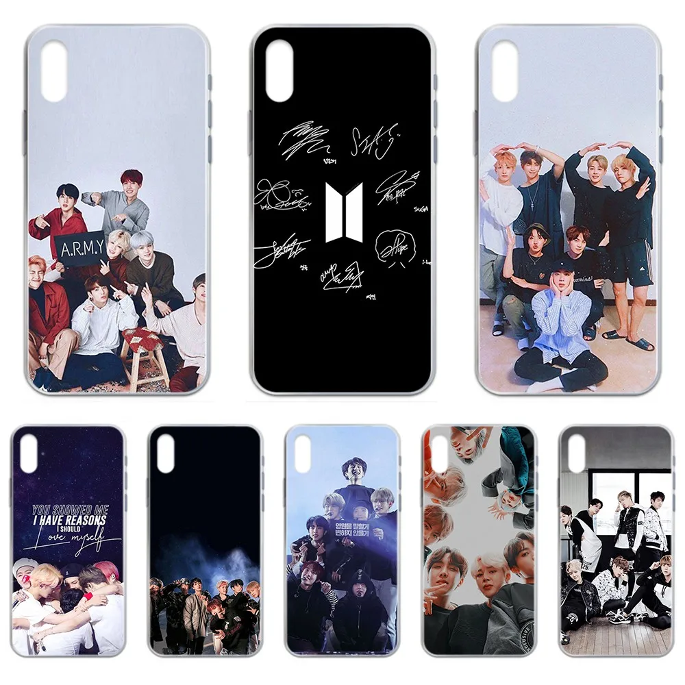 Чехол для телефона Bangtan KPOP Boys с рисунком прозрачный чехол iphone 4 4S 5 5C 5S 6 6S PLUS 7 8 X XR XS 11