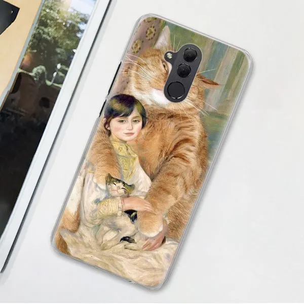 12 Забавные чехлы для телефонов с рисунком кота для huawei mate 20 Pro 10 20 30 Lite P30 Pro P30 P20 Lite P10 Lite жесткий чехол - Цвет: 12