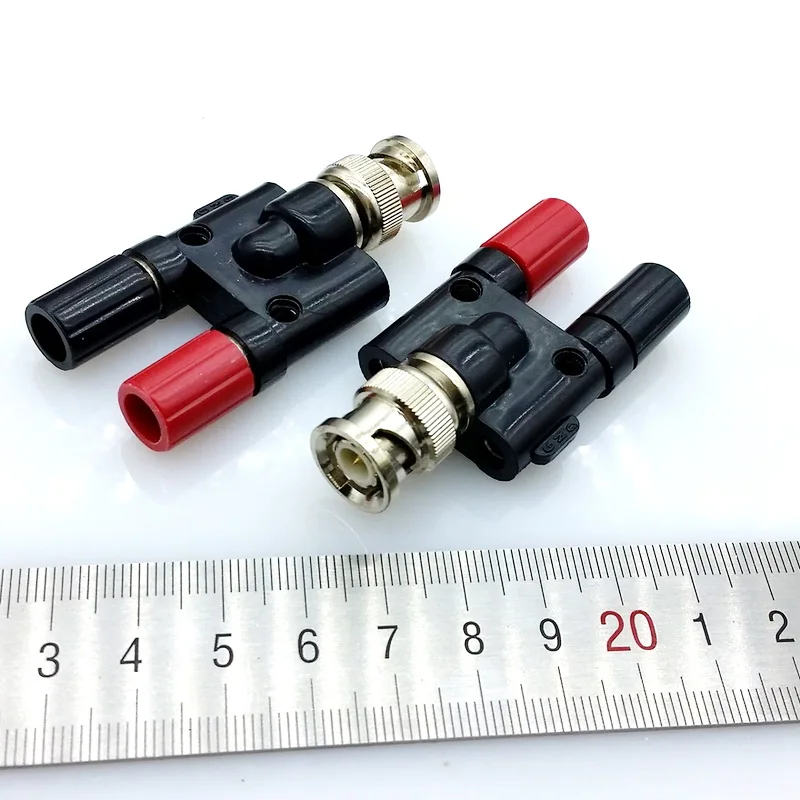 1PCS BNC Female to dual Twin Banana plug male Coaxial connector for oscilloscope 1PCS BNC Female to dual Twin Banana plug male Coaxial connector for oscilloscope
