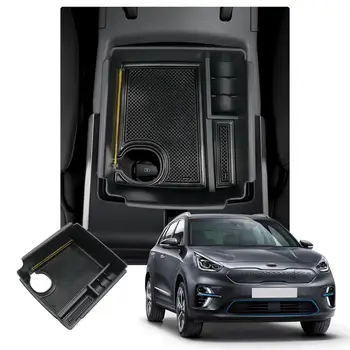 

RUIYA Car Central Control Armrest Storage Box For Niro EV Electric Version 2019 Auto Anti-Slip Storage Box Interior Accessories