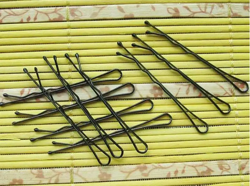 

Hot 56PCS 4CM Professional Black Hair Clips For Women Alloy Bobby Pin Hairpins Bow Hair Clips For Girls Styling Tools