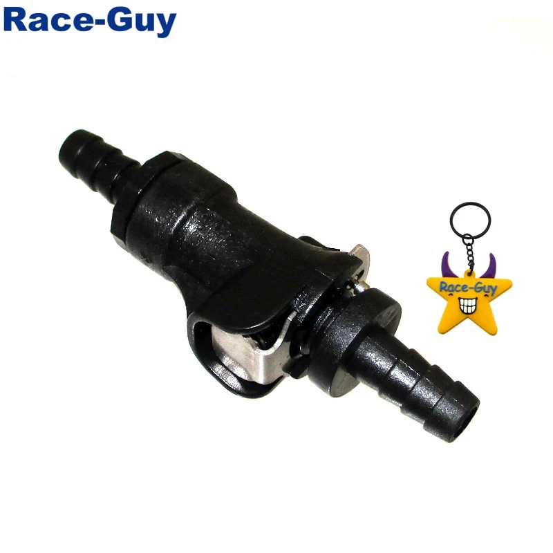 5/16" Fuel Gas Line Quick Connect Disconnect For ATV Single Shut Off