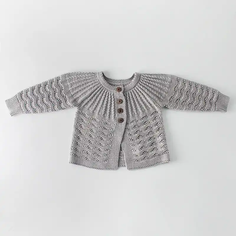 grey baby girl cardigan