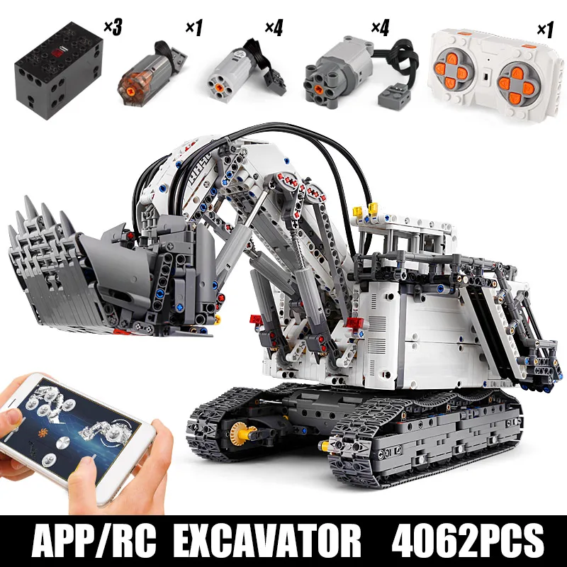 

13130 4062 PCS In stock Mould King Technic series R9800 RH400 Mining Excavator Model Building Blocks Bricks education toys gift