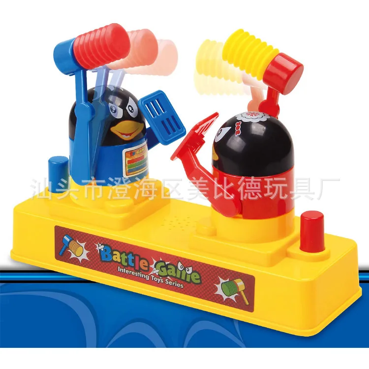 

Red And Blue Offensive And Defensive Play with Your Partner qiao tou Penguin with Voice Children Interactive Tabletop Game Play