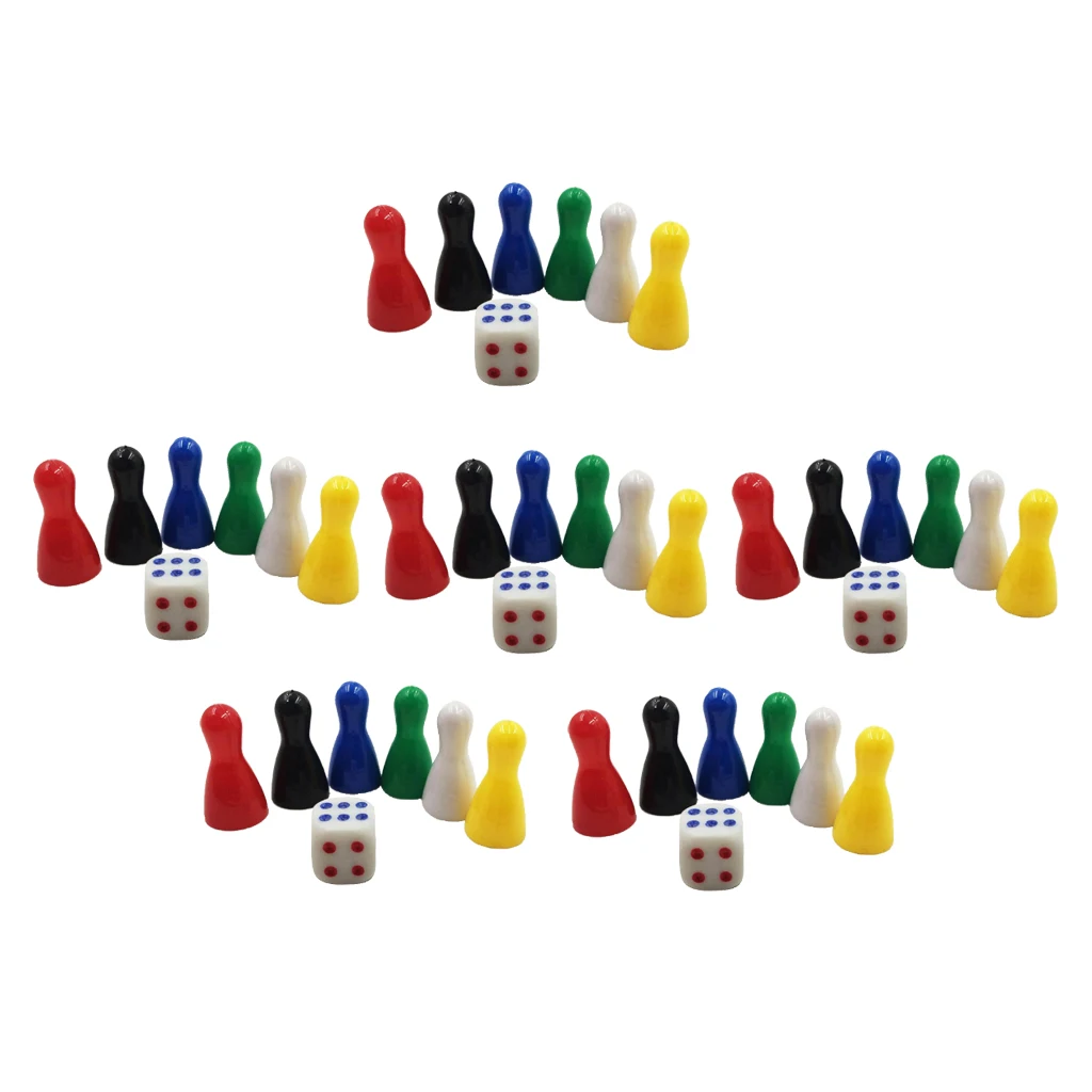 Set of 6 Replacement Figures Cone Game Figures for Halma Ludo, Made of Plastic Set of 6 Replacement Figures Cone Game Figures for Halma Ludo, Made of Plastic