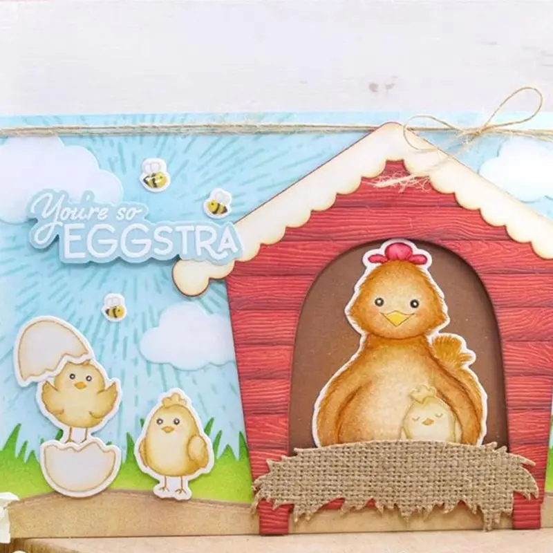 Animal House Box Metal Cutting Dies Stencil DIY Scrapbooking Embossing Paper Card Craft