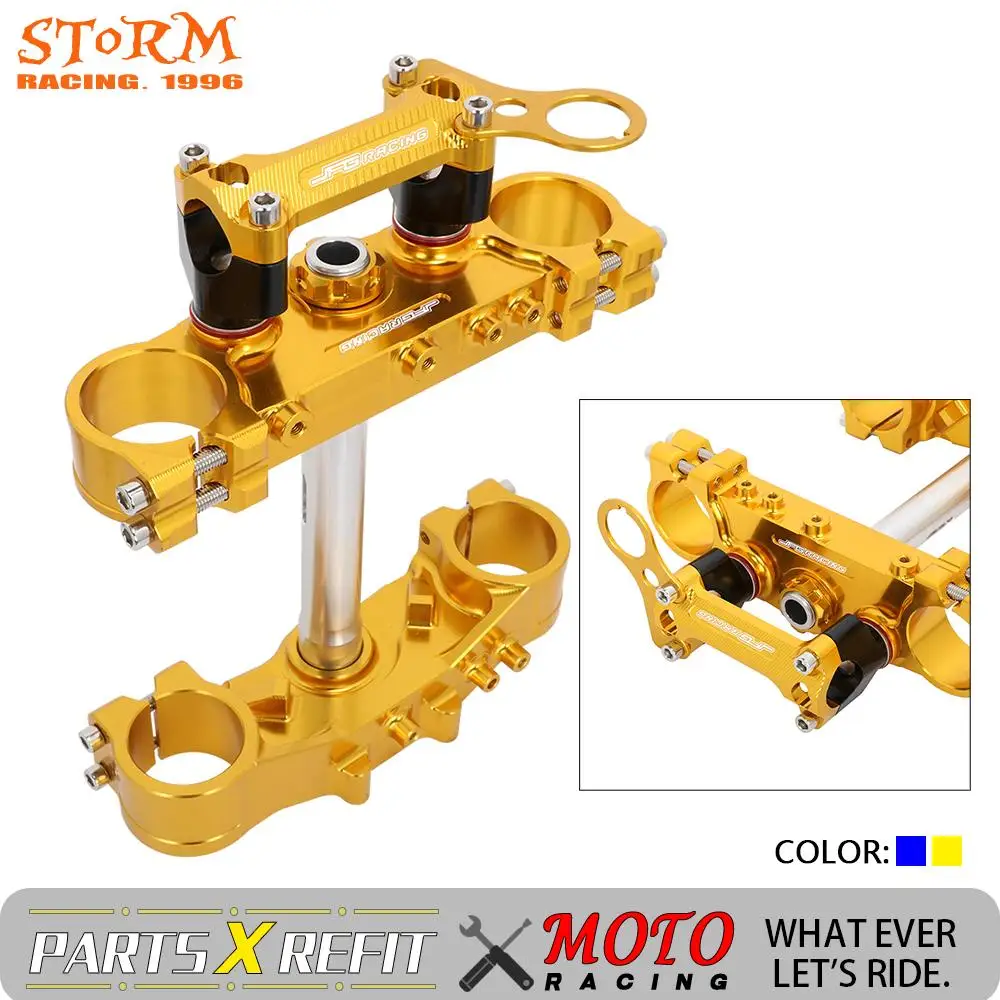 2000-2018 2019 CNC Upper Lower Triple Tree Clamps Steering Stem Handlebar Riser Mount Clamp For Suzuki DRZ400S DRZ 400S 400 S | Автомобили