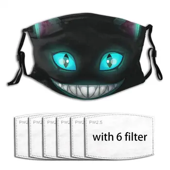 

Cheshire Cat Mask Mouth Face Mask Anti Dust Mask with Replaceable Filter