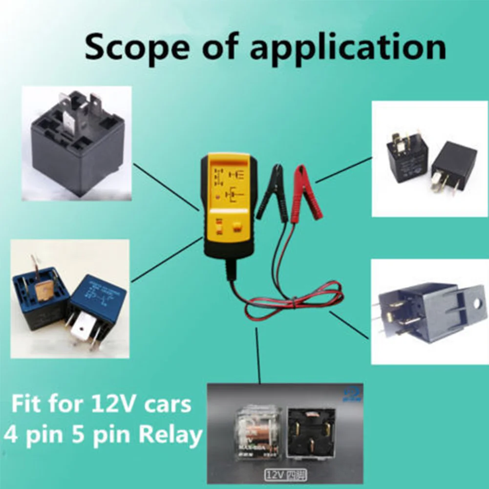 AE100 12 в автомобильный аккумулятор диагностический релейный Тестер автомобильный инструмент Автоматический Электронный Универсальный Автомобильный