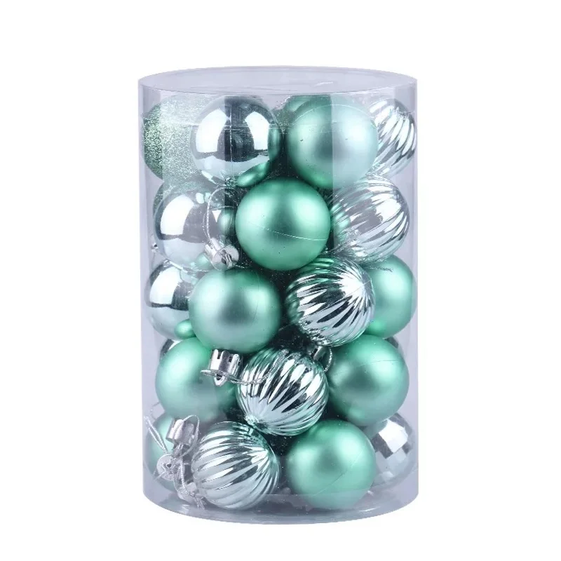 34 шт Рождественские шары наборы 4 см рождественские украшения елочные украшения шары в форме шаров - Цвет: C014-15