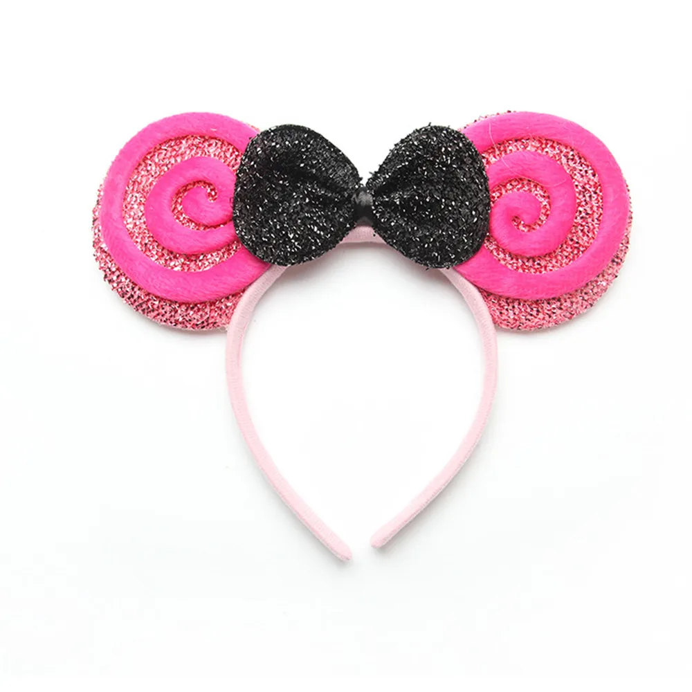 ABDO Hot Sale Big Bow Sequins Children's Hairband Mouse Ears Kids Hairbands For Girls Headwear Photo Shoot Girl Hair Accessories Baby Accessories Baby Accessories