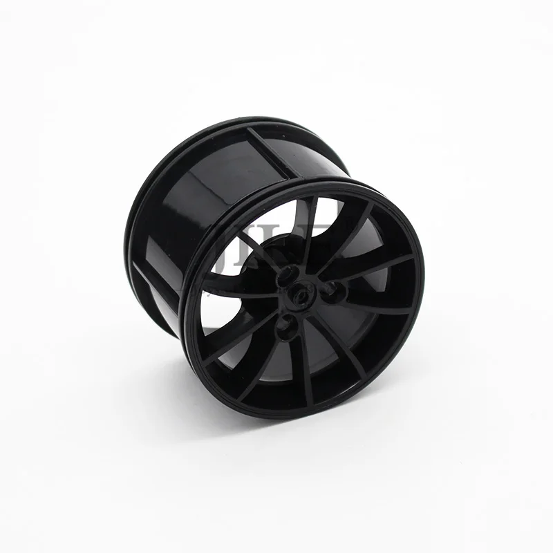 Technic колесо 62,3 мм D. x 42 мм Technic Racing большой с черной шиной 81,6x44 ZR Technic прямой протектор(23800/23799) 911
