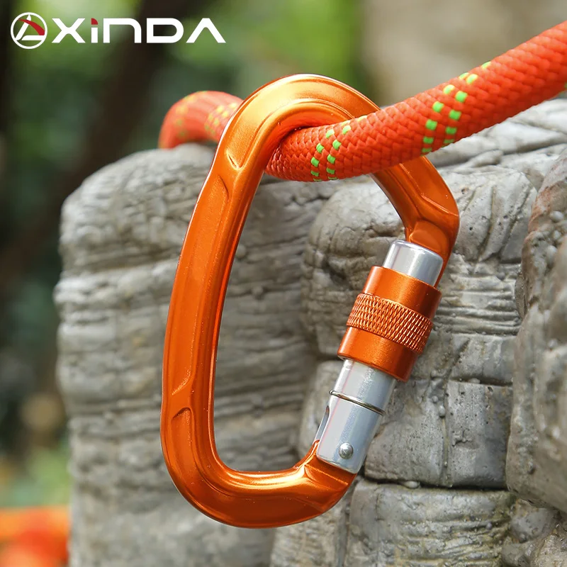 Xinda D-shape Safety Lock Connector Rock Climbing Protector